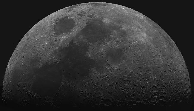 Lune du 20/06/2018 au T400/1800 + T7 Astro + Baader 610nm