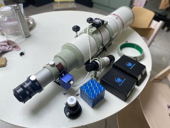 TOA130 complète avec flattener 645 et hardcase