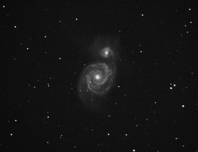 M51 en poses courtes à l'A7s