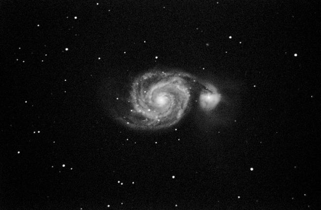 M51 en poses courtes à l'A7s