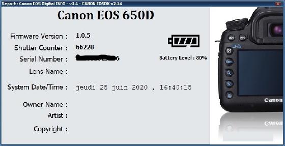 TS72 lanthane et Canon 650D défiltré/refiltré Baader