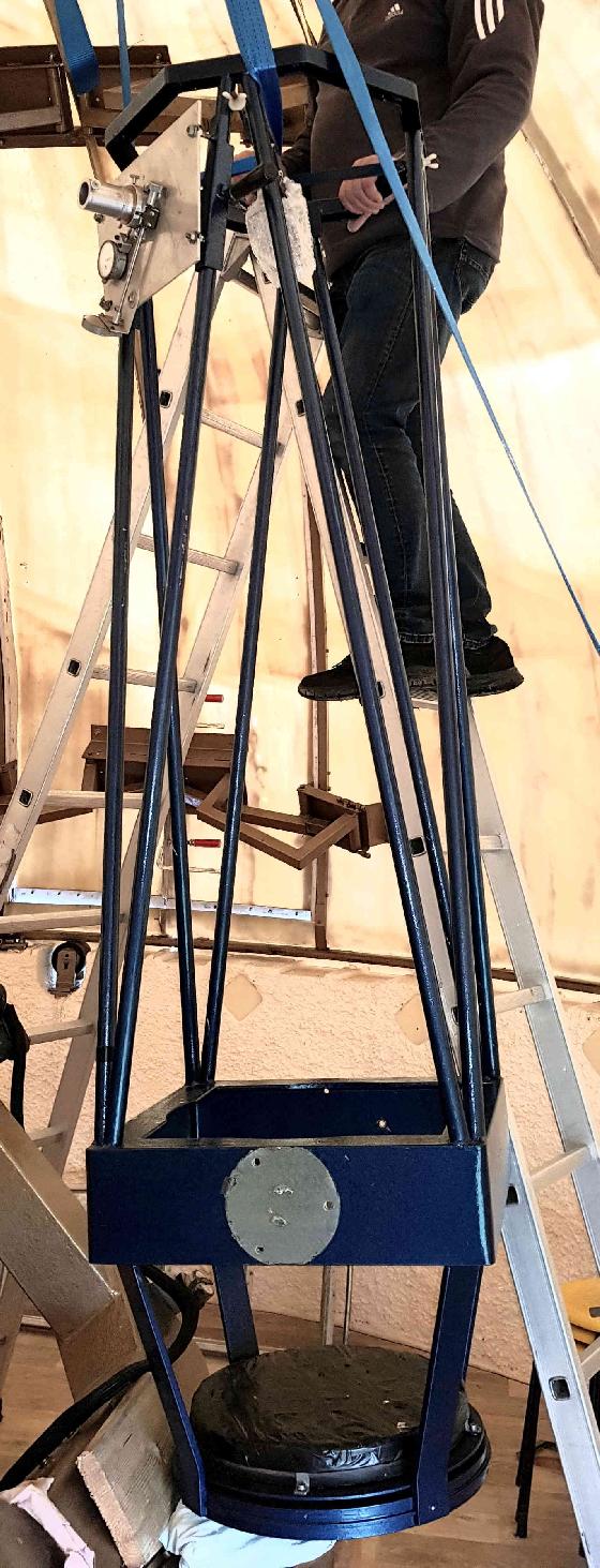 Tube optique Newton + Miroir de 370mm F/D 5.5 et Plan