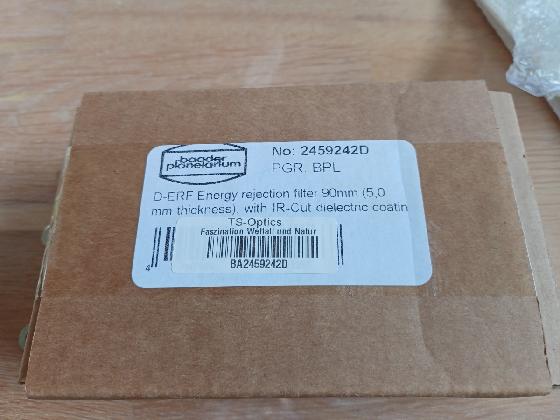 Filtre 90 MM D ERF Baader halpha solaire état neuf