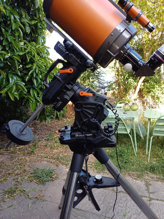 Monture CGX Celestron , trepied et contrepoids , 