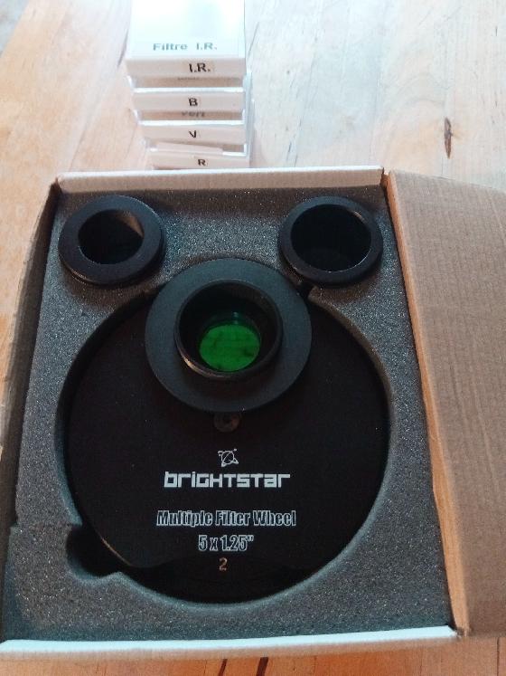 Roue à filtres 5x1.25 + 4 filtres RGB