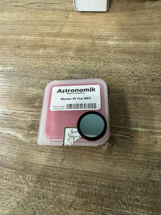 Caméra Asi 224mc + filtres Ir et 807