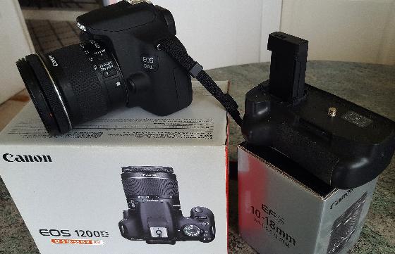 Boitier Canon EOS 1200D + Objectif Canon EF-S 10-18 mm F 4,5-5,6 IS STM