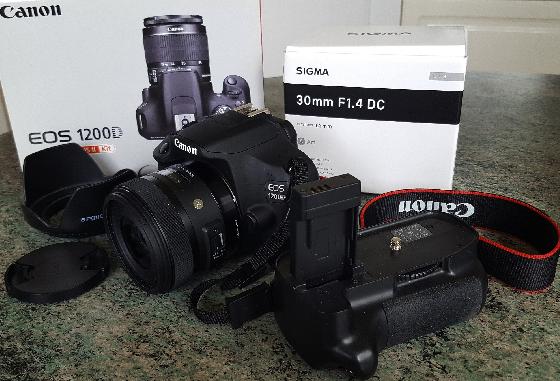 Boitier Canon EOS 1200D + Objectif Sigma 30 mm F1,4 DC HSM ART