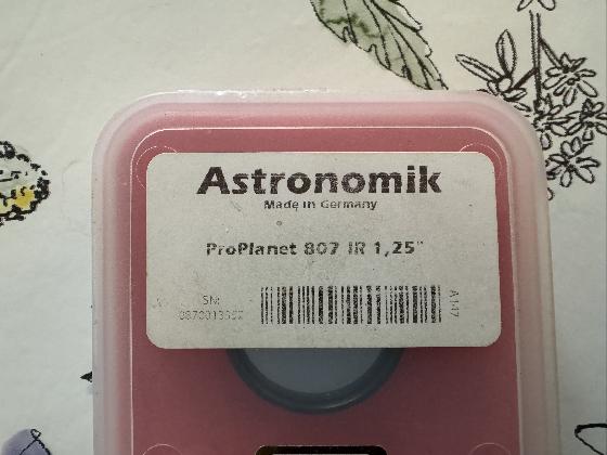 Filtre ASTRONOMIK Pro-Planet 807 Ir