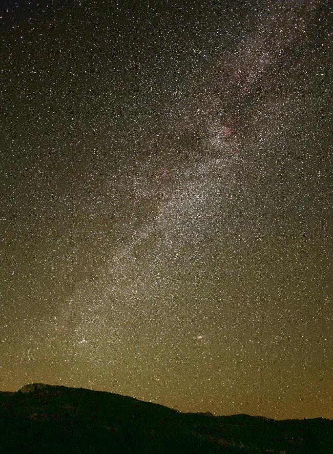 La voie lactée dans les Baronnies provençales