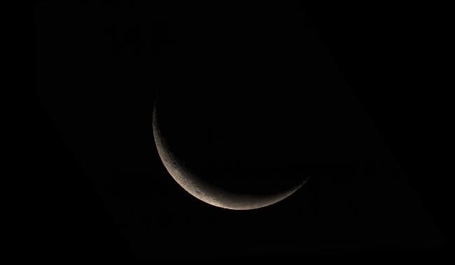 Quartier de lune du matin