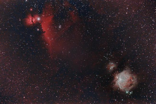 M42 et la nébuleuse de la tête de cheval