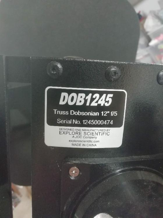 Dobson Explore Scientific 305mm, génération 2