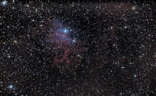 Nébuleuse de l'étoile Flamboyante IC 405