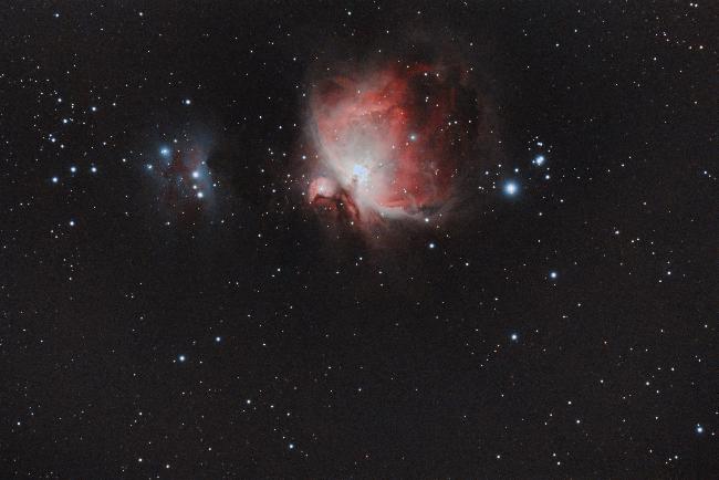 M42 en 30mn sous la lune