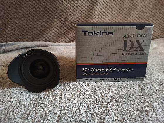  objectif tokina 11-16mm  f2.8 DXII  monture canon