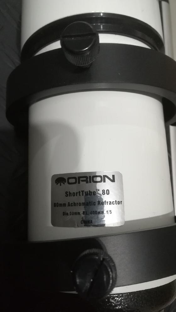 Lunette Orion short tube 80/400 + colliers de guidage