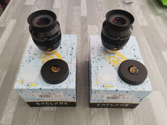 Paire ou solo, Explore Scientific 24mm 68°