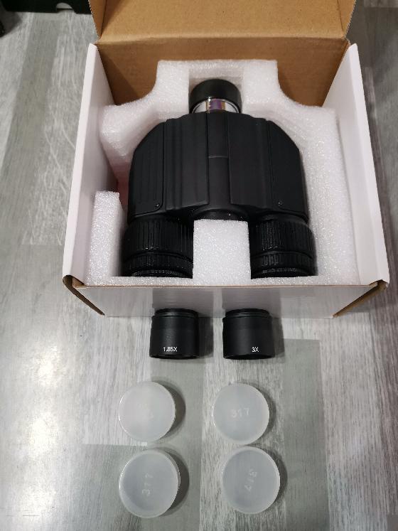 Binoculaire Skywatcher + barlow x 1.85 et x3