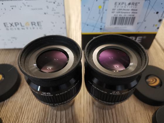 Paire Explore Scientific 26mm 62° (échange possible) 
