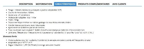 Porte-oculaires Crayford 50,80mm V-Power TS Optics pour Schmidt-Cassegrain