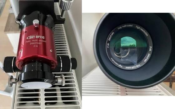 Lunette Sky Optic D80 –F6, haute résolution
