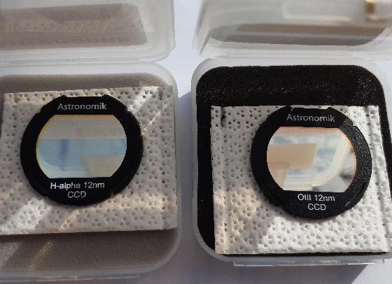 Filtres ASTRONOMIK H alpha et O3 12 nm (EOS APS-C Clips)