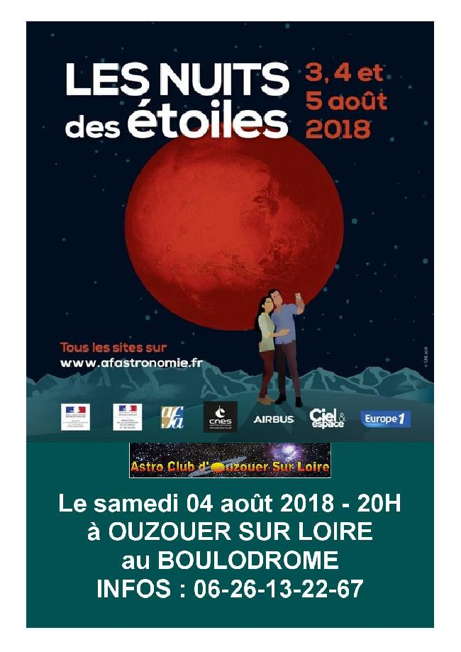 Nuit des etoiles 2018