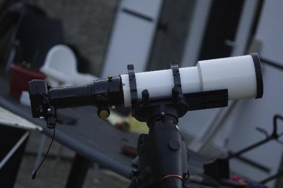 Canon 550D avec diviseur optique et filtre UHC