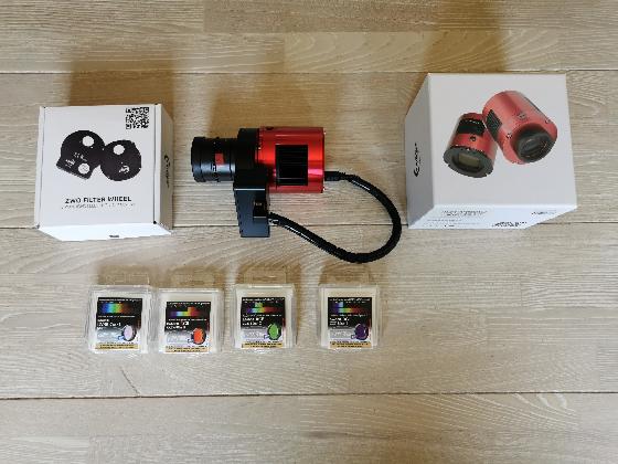 Caméra Asi 1600mm + raf et filtres Lrvb baader