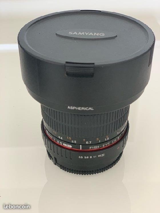 Objectif Fisheye Samyang 8mm f3/5 Serie 2 pour Canon