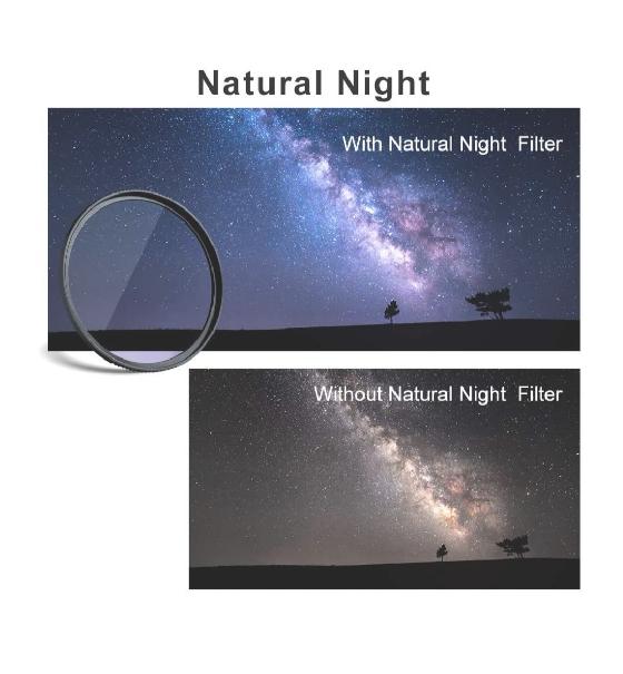 Filtre natural night pour objectif 77mm K&F