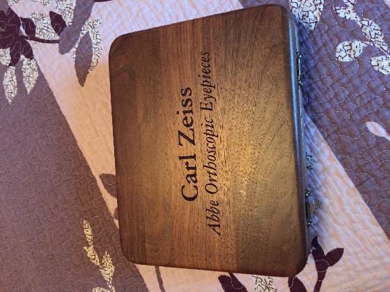  boîte d'oculaires orthoscopiques Carl Zeiss Abbe 