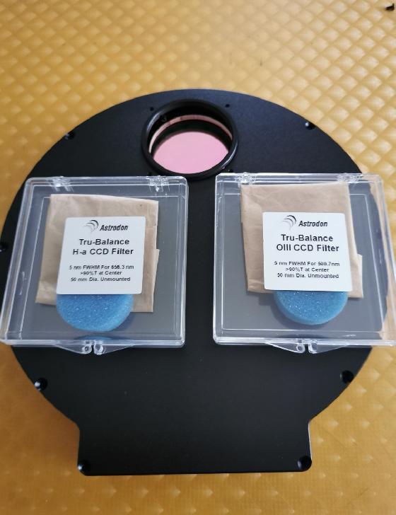 roue à filtres  EFW 7x2 avec filtres Astrodon LRGB HA OIII