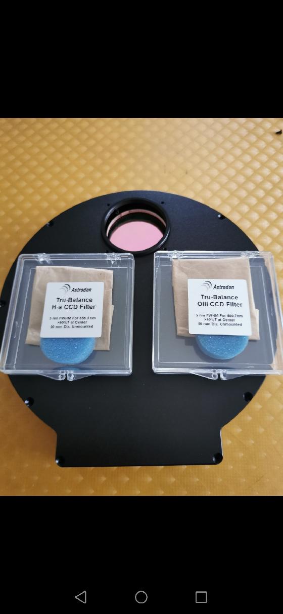 roue à filtres  EFW 7x2 avec filtres Astrodon LRGB HA OIII