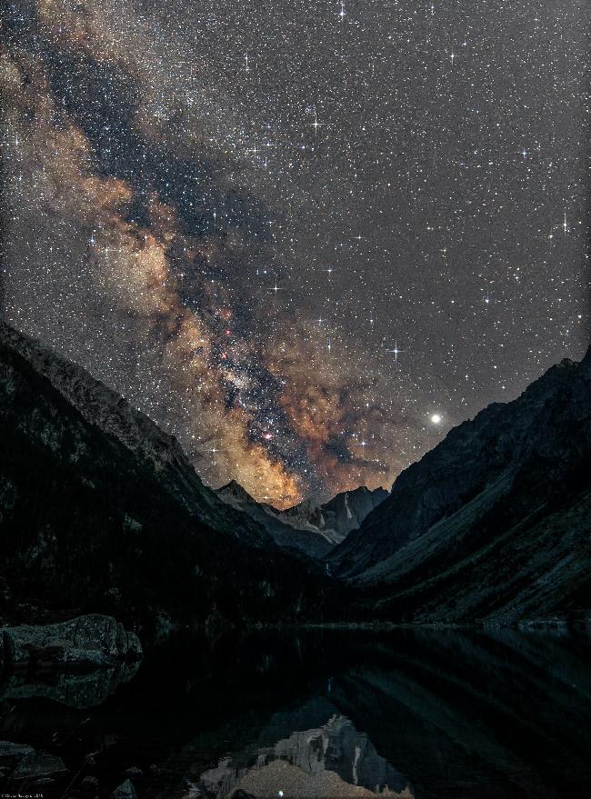 Voie Lactée au Lac de Gaube (Pyrénées)