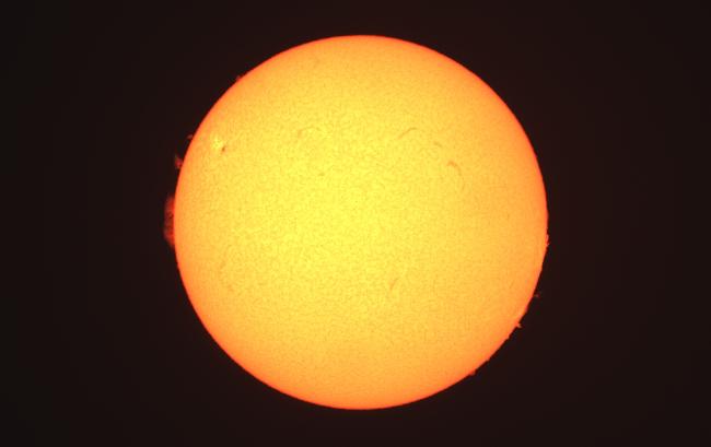 Soleil en Hydrogène alpha e