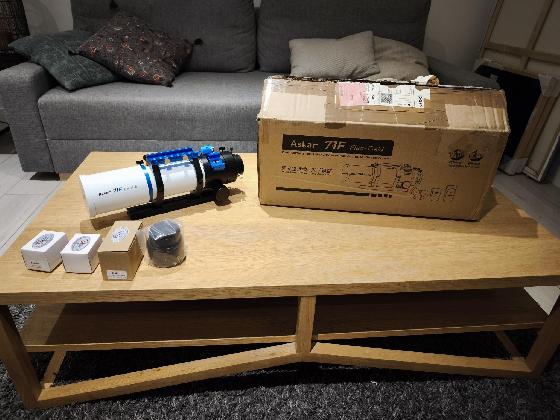 Lunette apo quadruplet Askar 71f