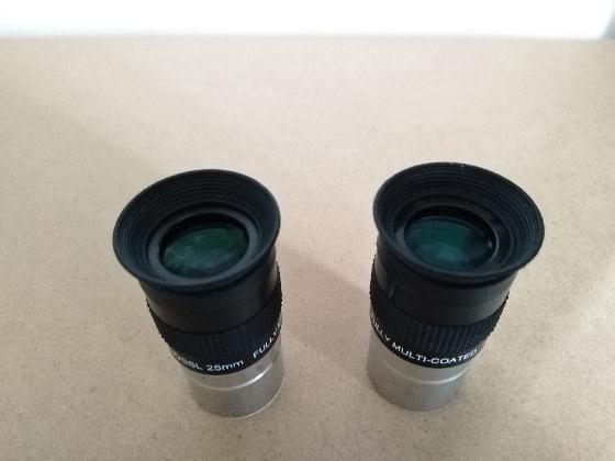 2 oculaires Antares Plossl 25 mm