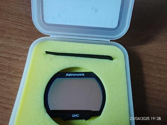 filtre UHC Astronomik Sony alpha clip.