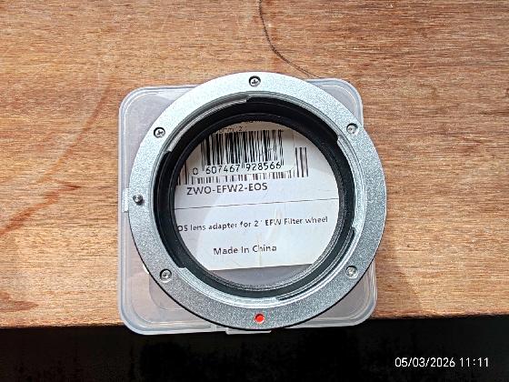 bague adaptatrice ZWO pour Canon EOS vers M54