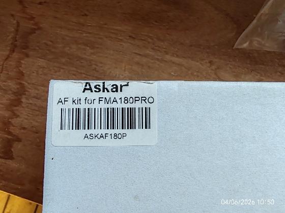 kit motorisation  ZWO EAF ASKAR FMA180 pro