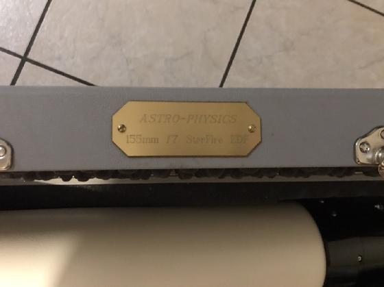 Lunette apochromatique  Astro-physics Starfire EDF 155mm