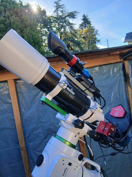 Setup astrophoto complet 80ED / EQ6-R Pro / IMX571 Mono / Antlia SHO