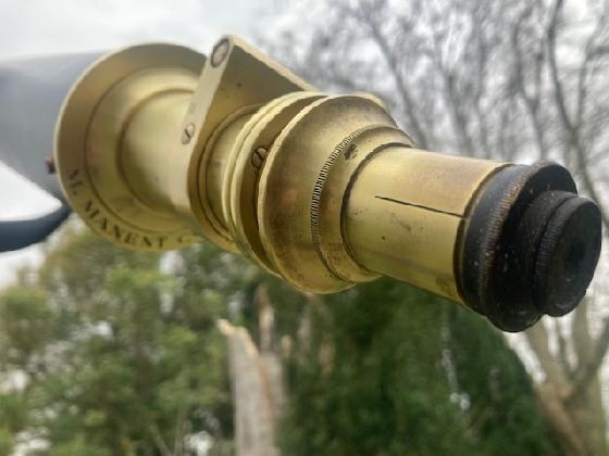 Lunette ancienne Manent 75mm 1930