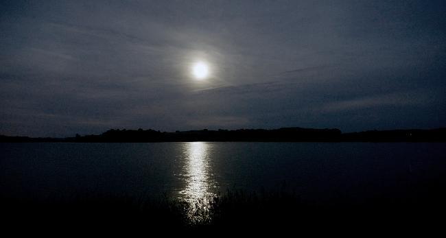 Lever Lune lac de la Ganguise 27-06-2018