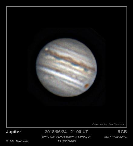 Jupiter & Io 24-06-2018 23h00