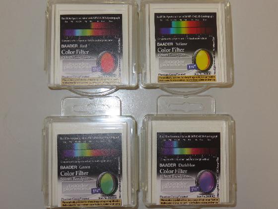 Lot de filtres couleur Baader 1.25"