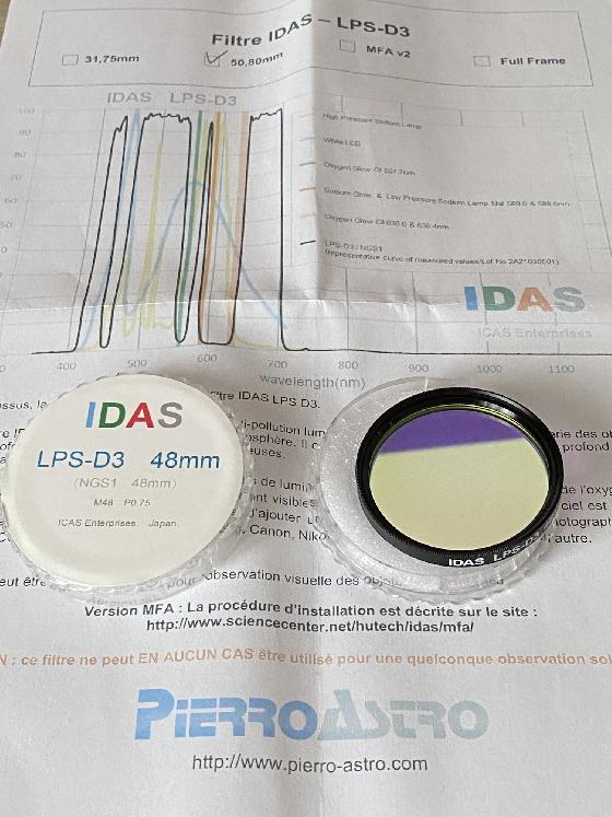 Filtre IDAS LPS D3 48mm