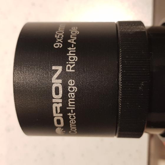 Chercheur Orion 9x 50mm coudé redressé 2 sens